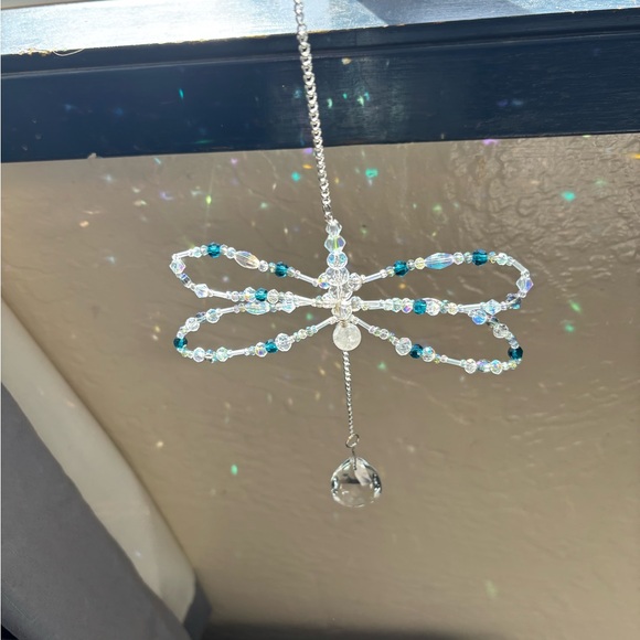 Other - Crystal Beaded Dragonfly Suncatcher.